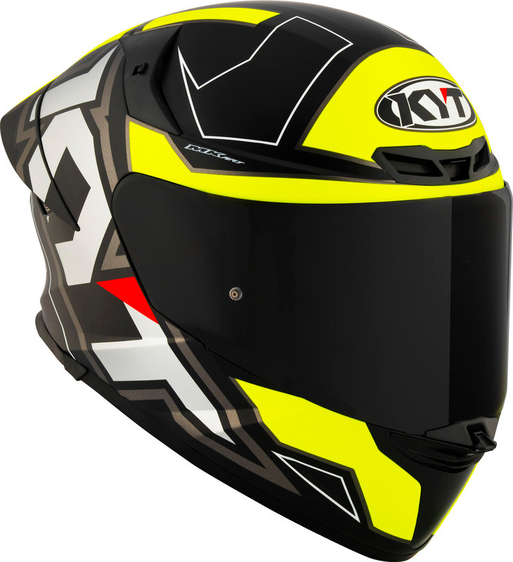 KYT TT-Revo Electron Black Yellow Matte Helmet