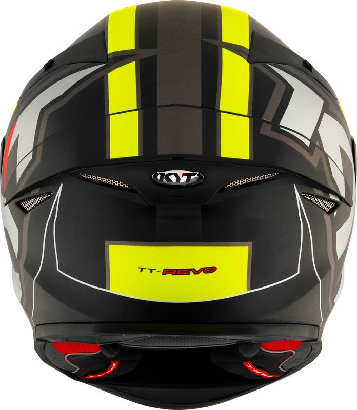 KYT TT-Revo Electron Black Yellow Matte Helmet