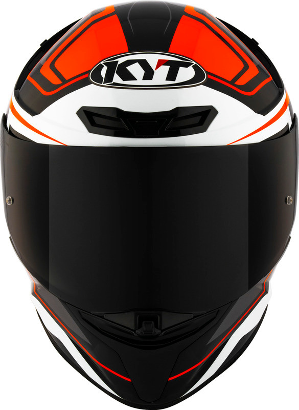 KYT TT-Revo Overtech Black Orange Helmet