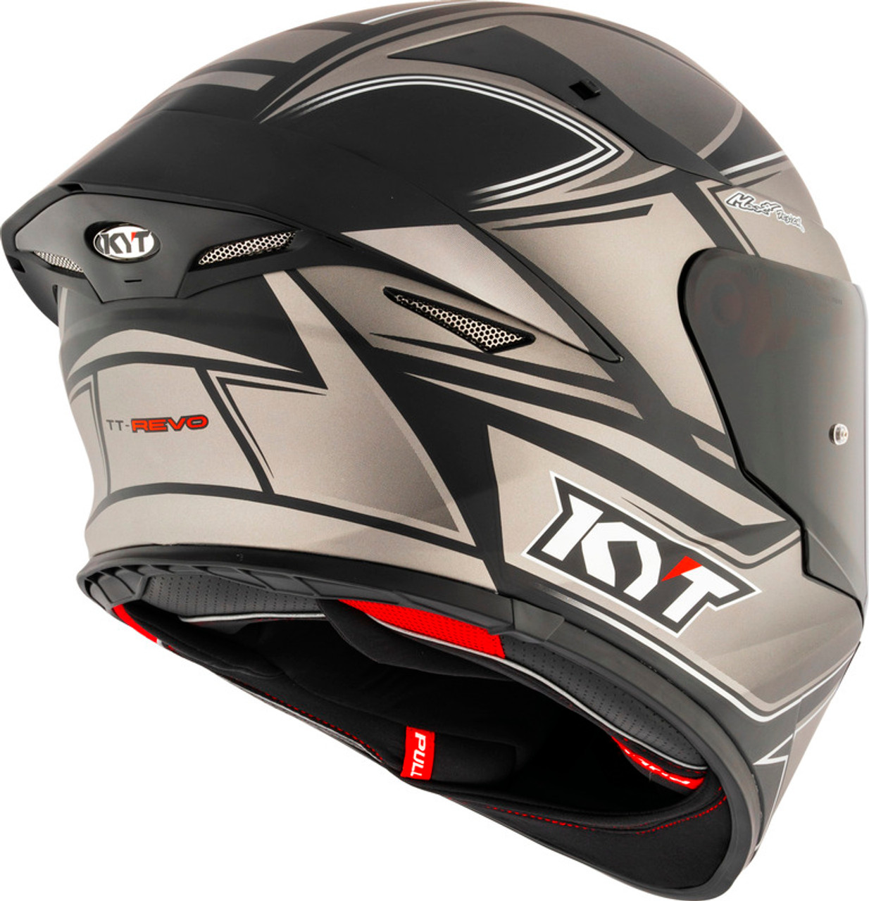 KYT TT-Revo Tourist Matte Cool Grey Helmet
