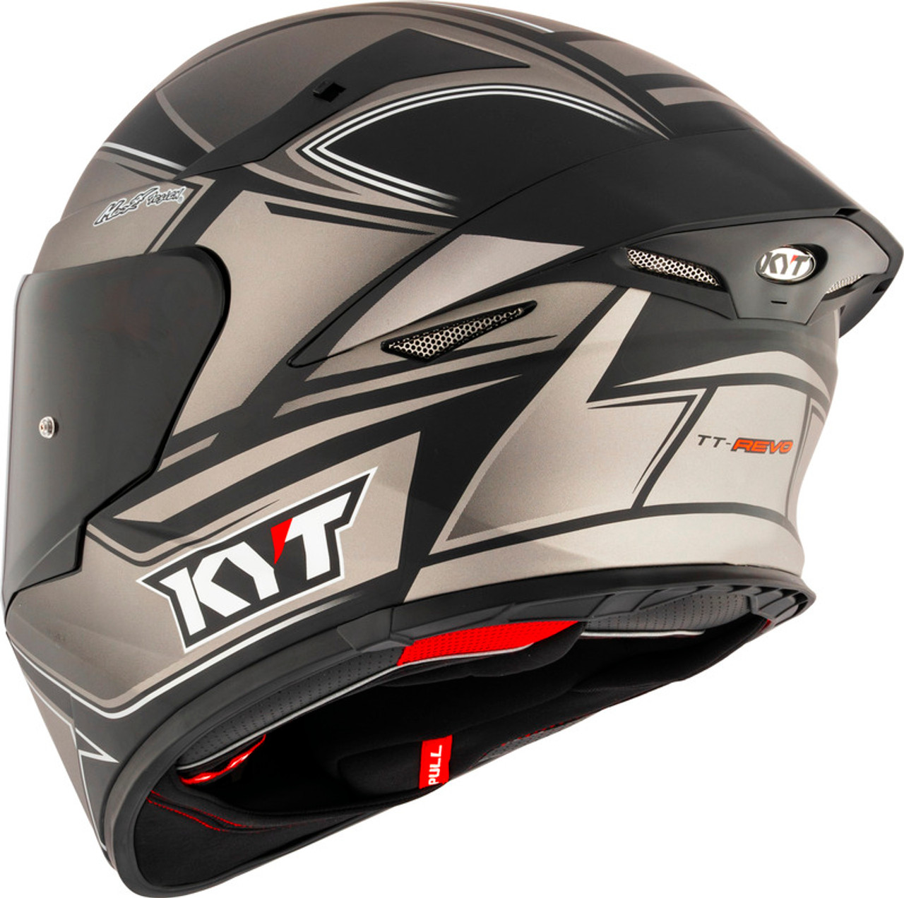 KYT TT-Revo Tourist Matte Cool Grey Helmet