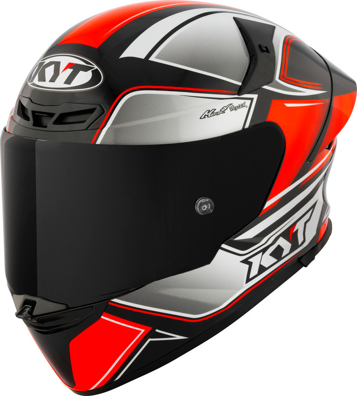 KYT TT-Revo Tourist Red Flourescent Helmet