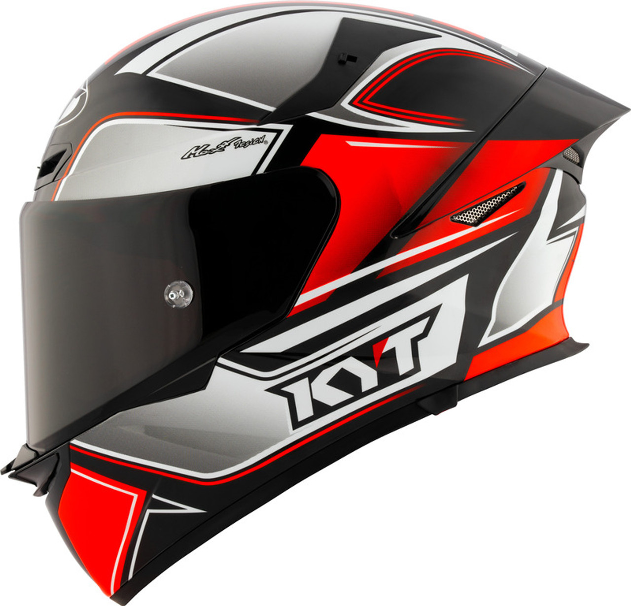 KYT TT-Revo Tourist Red Flourescent Helmet