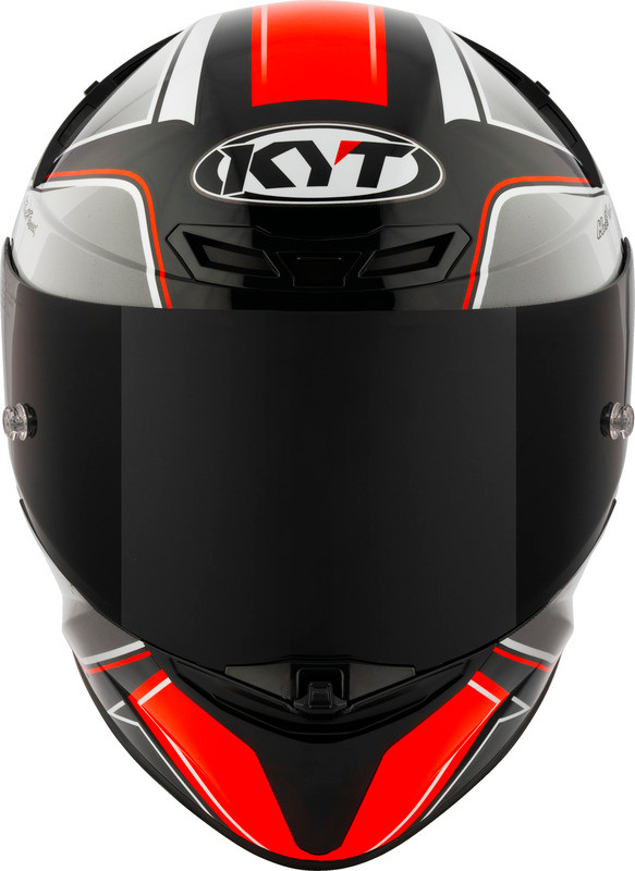 KYT TT-Revo Tourist Red Flourescent Helmet