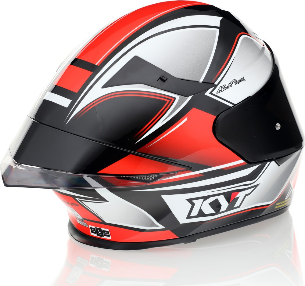 KYT TT-Revo Tourist Red Flourescent Helmet