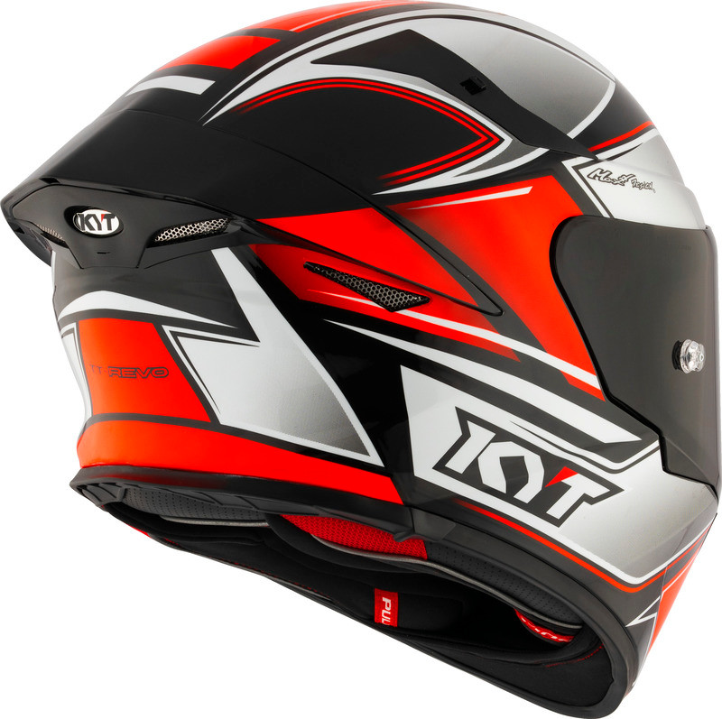 KYT TT-Revo Tourist Red Flourescent Helmet
