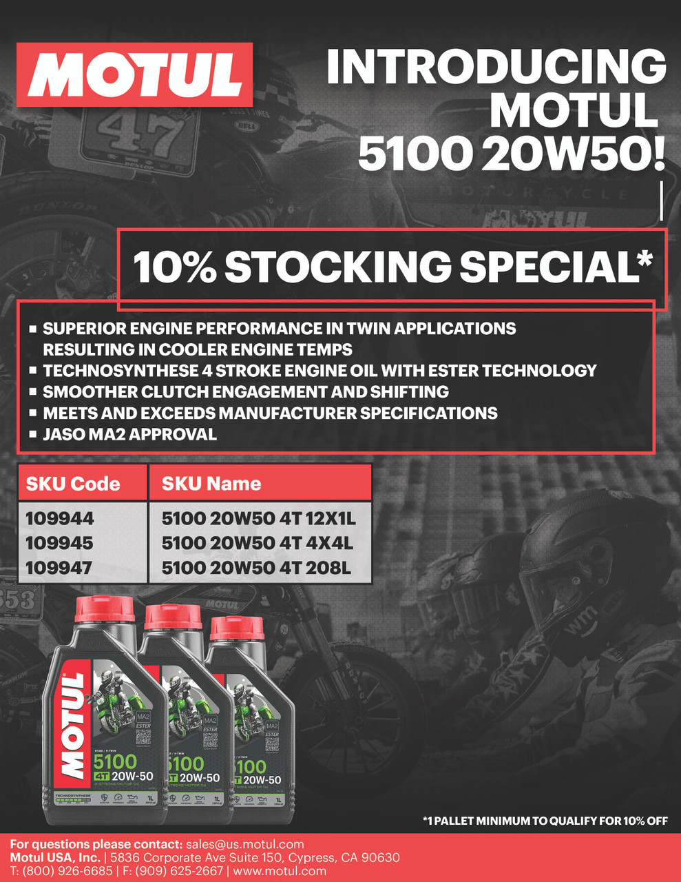 Motul 5100 4T 20W50 4-L - 109945