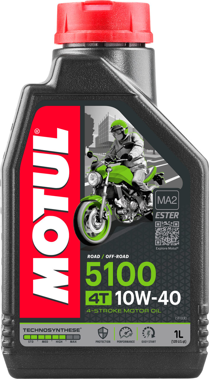 Motul 5100 Ester/Synthetic Engine Oil 10W40 1 Lt - 104066