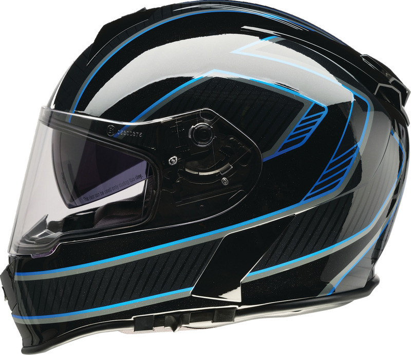 Z1R Warrant Amplify Black Blue Helmet