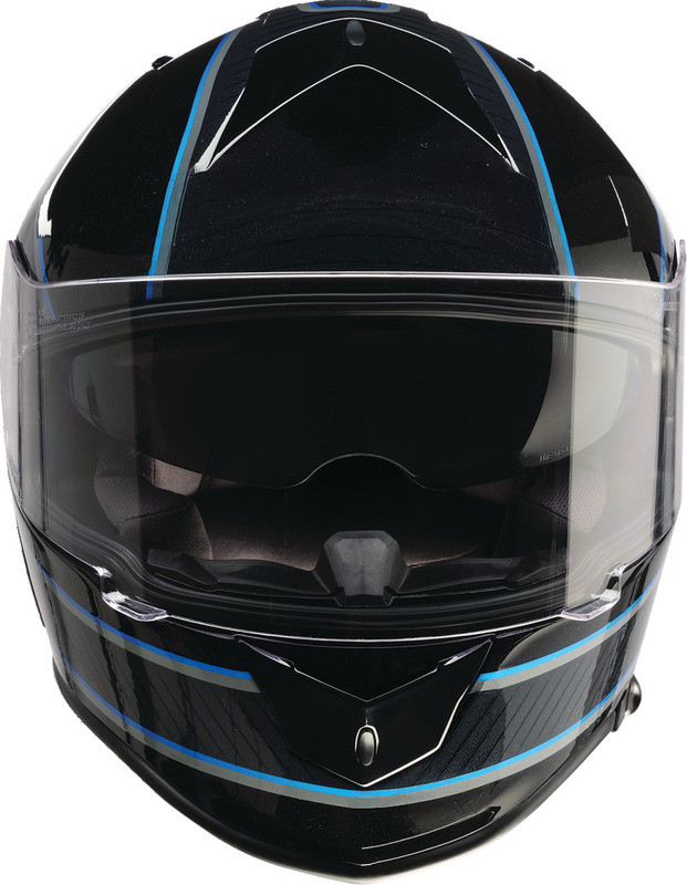 Z1R Warrant Amplify Black Blue Helmet