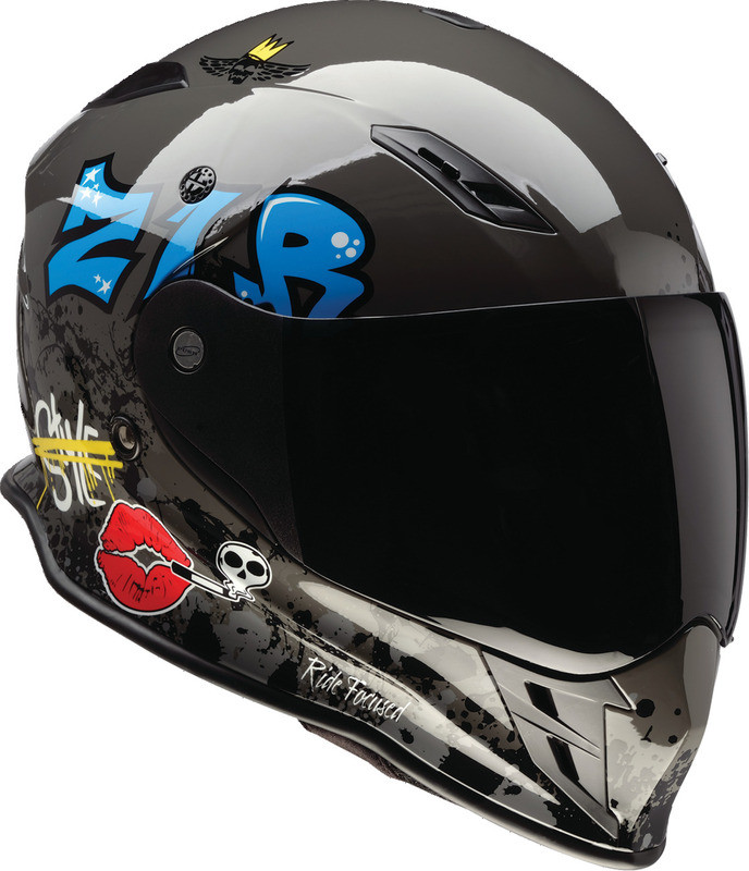 Z1R Nemesis Distro Gray Helmet - Speed Addicts