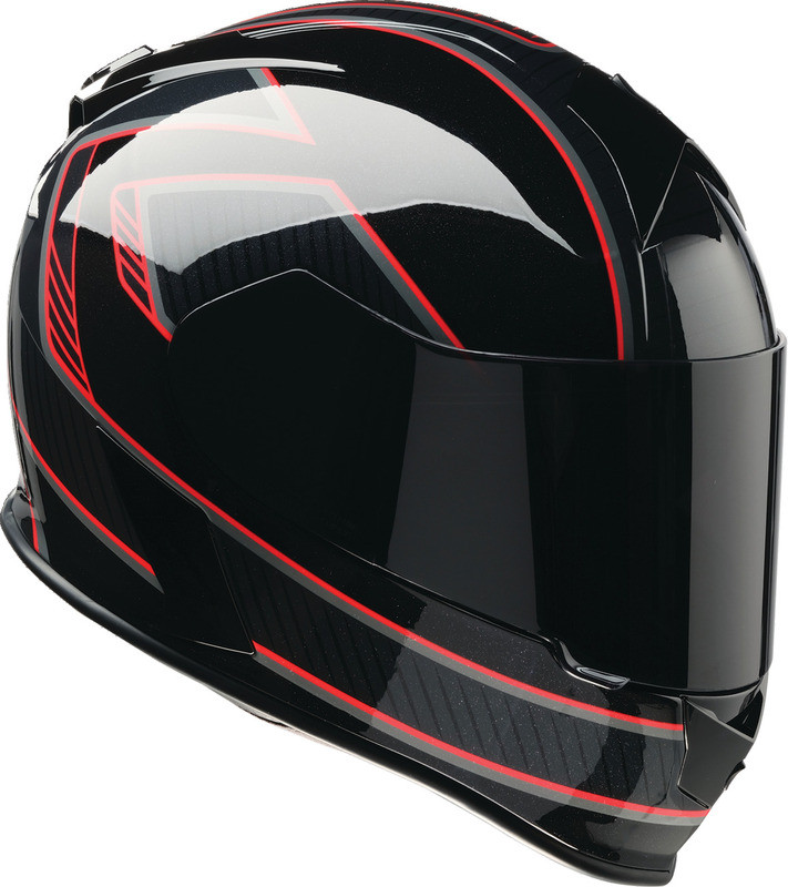 Z1R Warrant Amplify Black Red Helmet