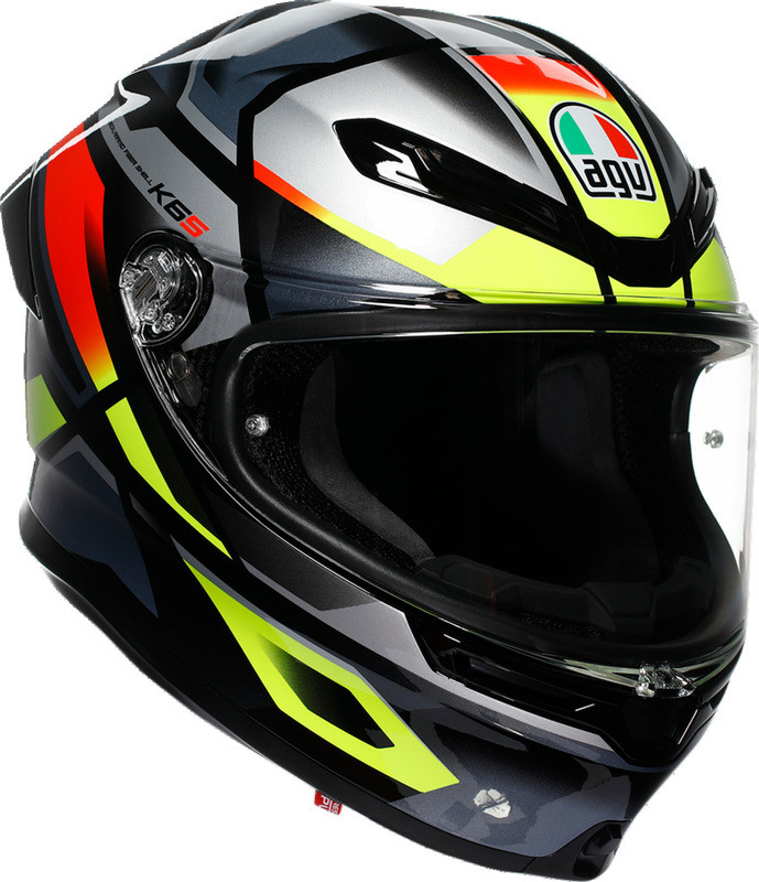 AGV K6 S Erazer Black Red Yellow Fluo Helmet