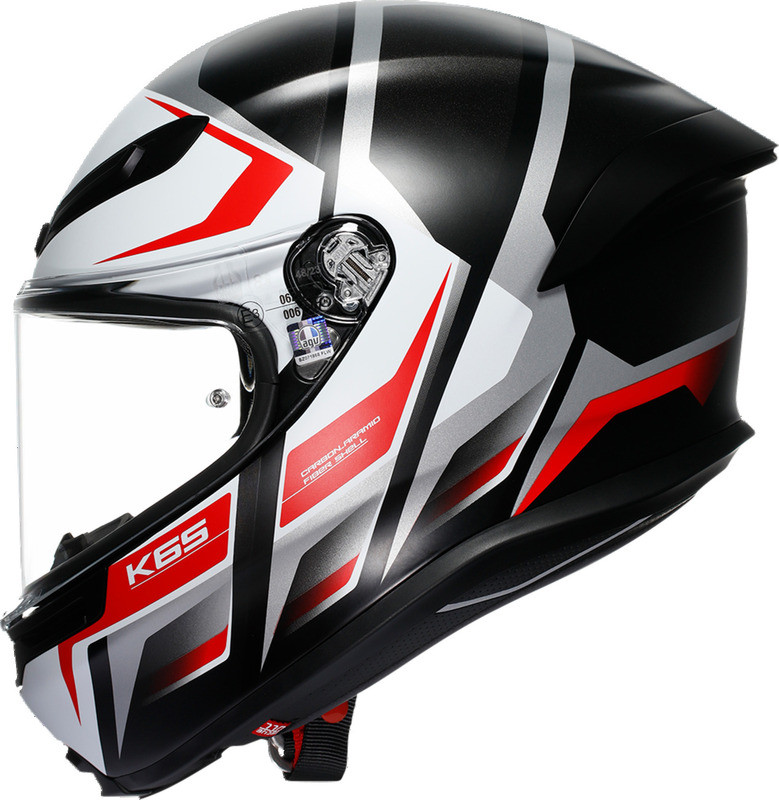 AGV K6 S Karve Matte Black White Red Helmet