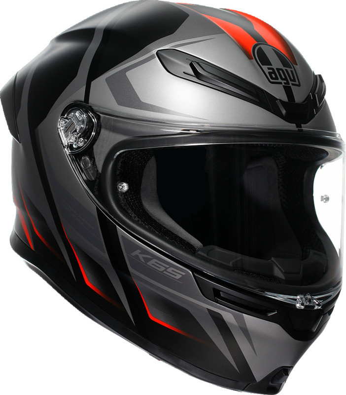 AGV K6 S Karve Matte Black Gray Red Helmet