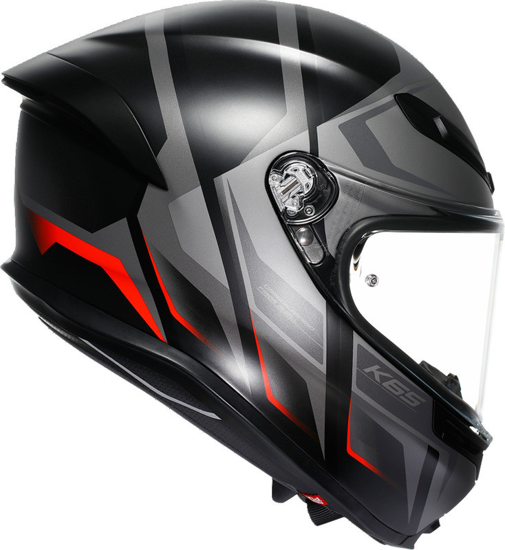 AGV K6 S Karve Matte Black Gray Red Helmet
