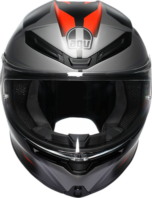 AGV K6 S Karve Matte Black Gray Red Helmet