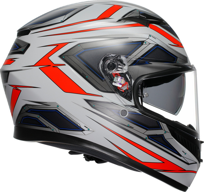 AGV K3 Space Matte White Red Fluo Helmet