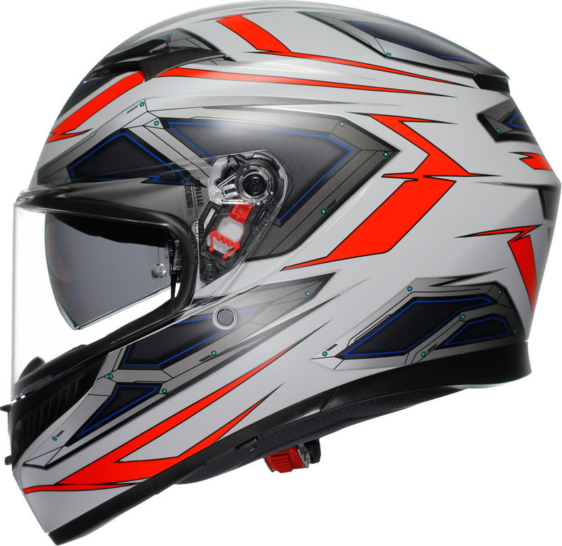 AGV K3 Space Matte White Red Fluo Helmet