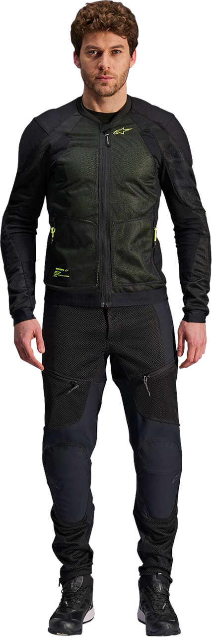 Alpinestars Troop-Air Black Fluo Yellow Jacket