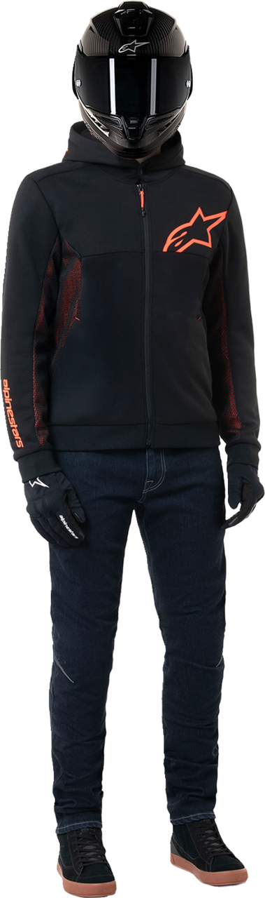 Alpinestars Chrome Air Sport Black Red Fluo Hoodie