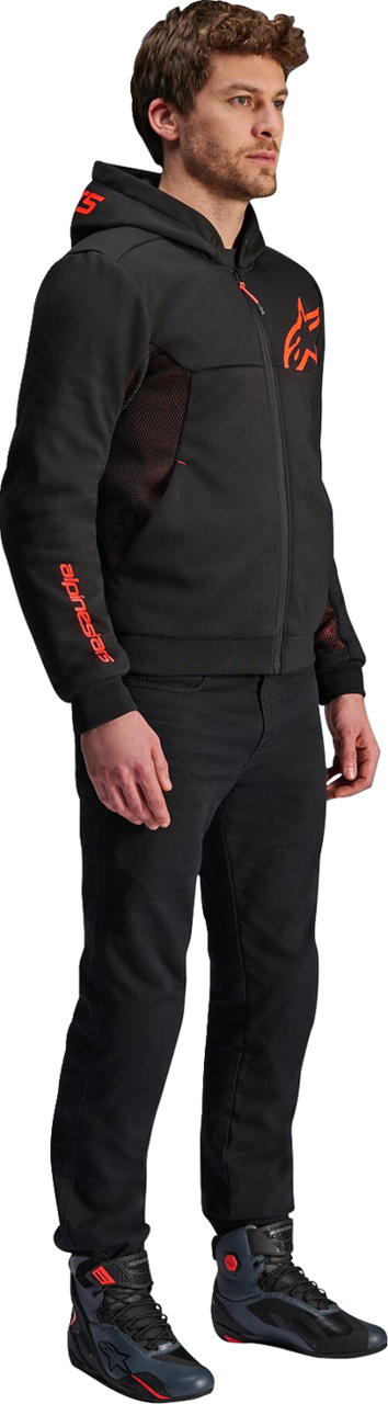 Alpinestars Chrome Air Sport Black Red Fluo Hoodie