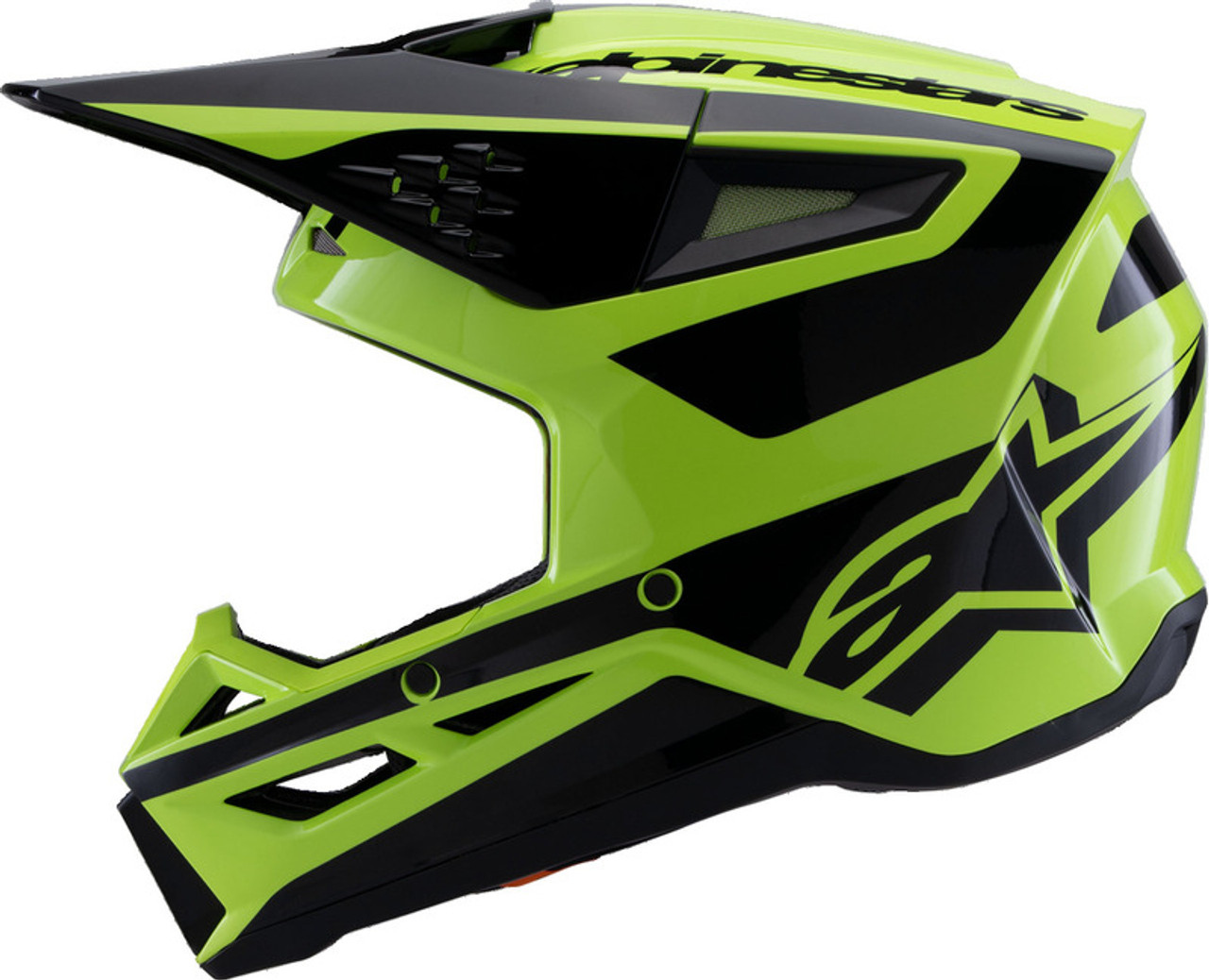 Alpinestars SM3 Heat Gloss Yellow Fluo Black Helmet