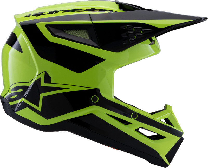 Alpinestars SM3 Heat Gloss Yellow Fluo Black Helmet