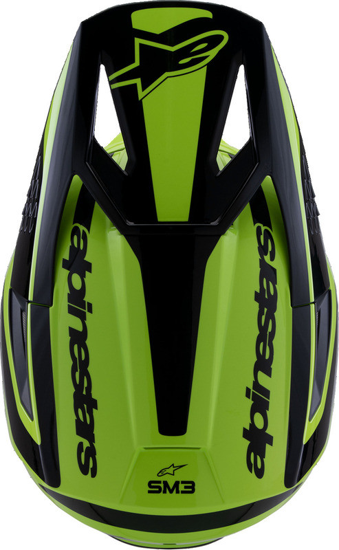 Alpinestars SM3 Heat Gloss Yellow Fluo Black Helmet