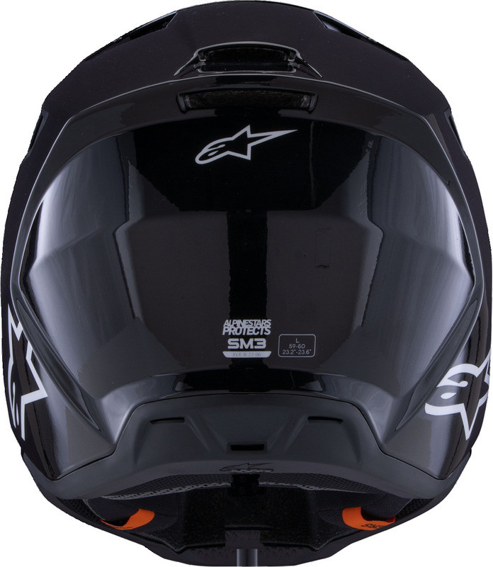 Alpinestars SM3 Solid Gloss Black Helmet - Speed Addicts