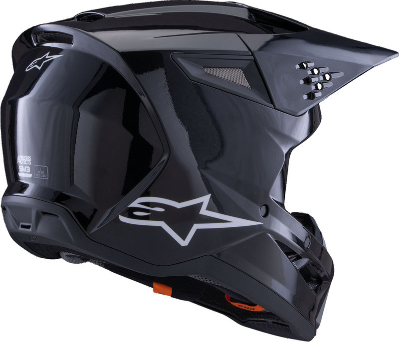 Alpinestars SM3 Solid Gloss Black Helmet - Speed Addicts