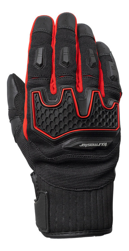 Tour Master Overlander ADV Black Red Gloves