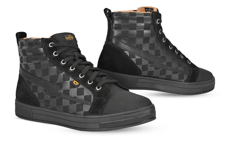 Cortech Slayer Canvas Womens Black Checkered Shoes