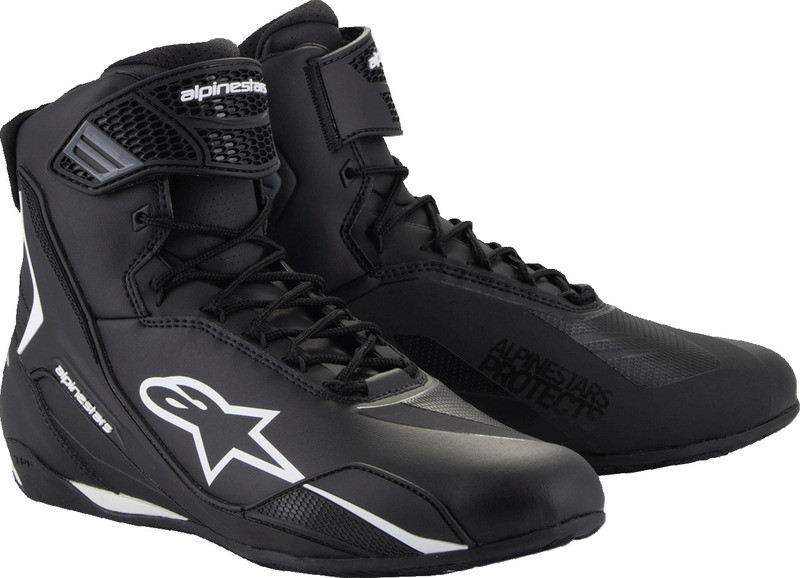 Alpinestars ファスター4 ブラック/ホワイト　9.5 (27㎝) Alpinestars Faster-4 Black White Shoes - Speed Addicts