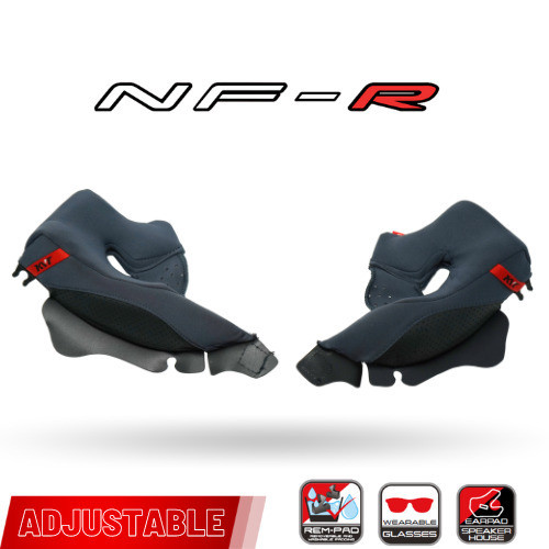 KYT NF-R Black Cheek Pads