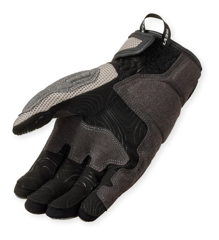 REV'IT! Cavern Light Grey Black Gloves