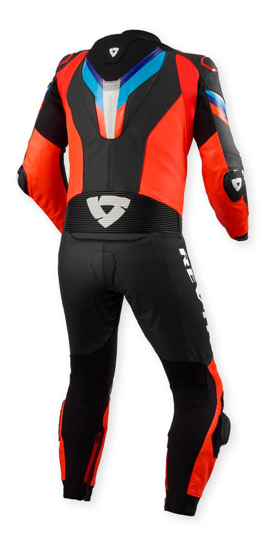 REV'IT! One Piece Quantum 3 Neon Red Black