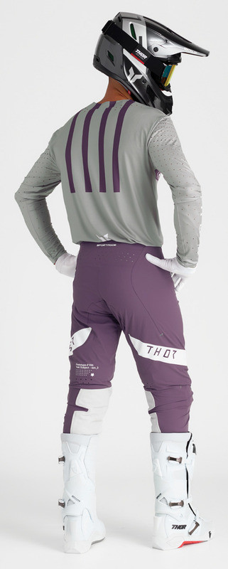 Thor SPORTMODE Flite Gray Purple Jersey