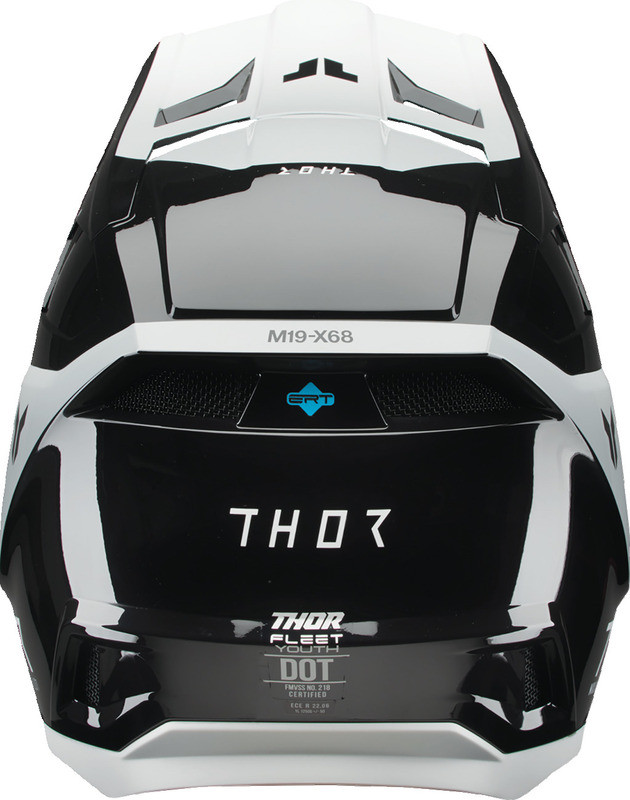 Thor Youth Fleet Storm Black White Helmet