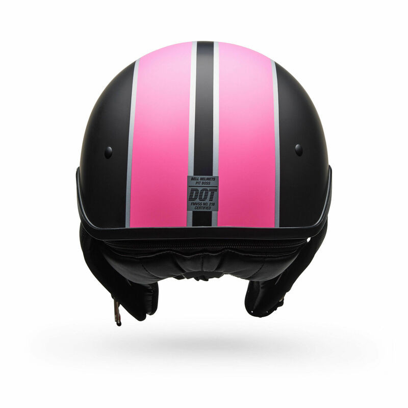 Bell Pit Boss Pinned Matte Black Pink Helmet