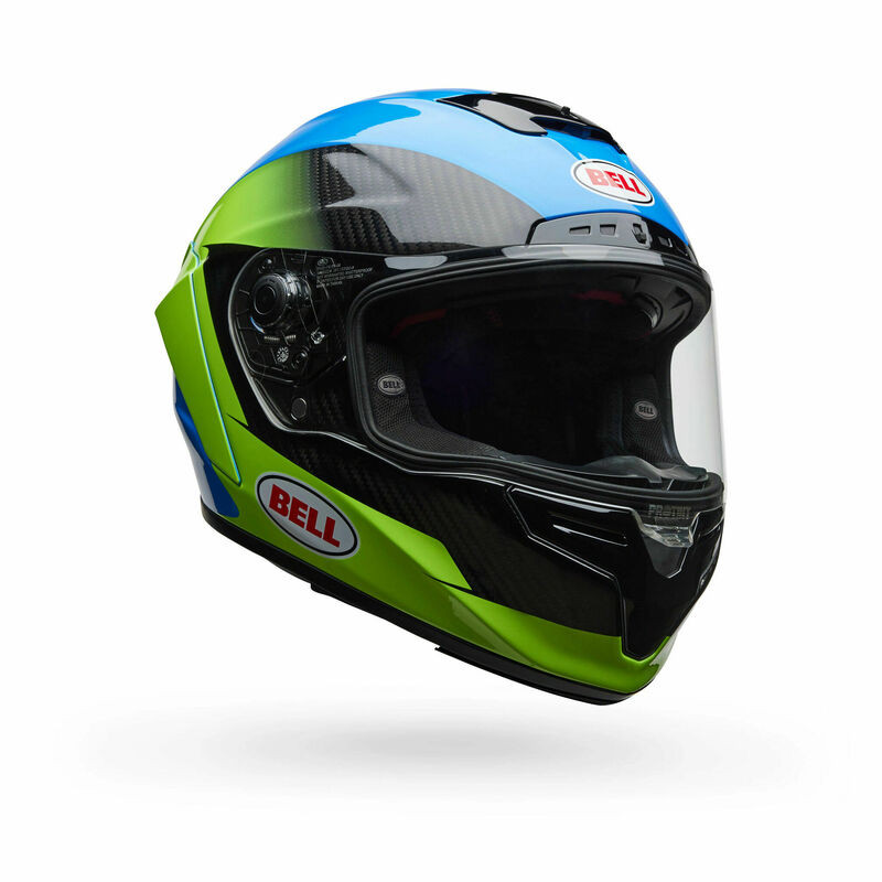 Bell Race Star DLX Flex Corsa Blue Flo Green Helmet