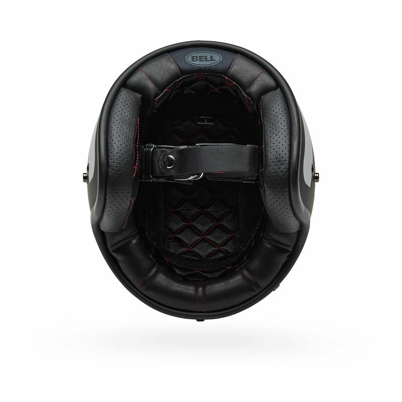 Bell Custom 500 Parlor Matte Black White Helmet - Speed Addicts