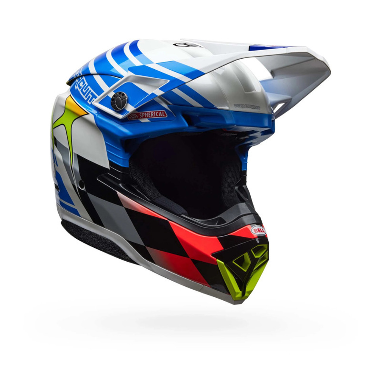 Bell Moto-10 Spherical Pro Circuit Replica 25 Blue White Helmet