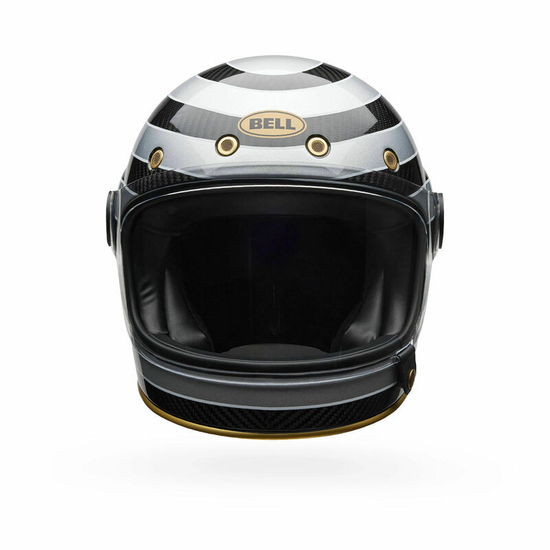 Bell Bullitt GT Carbon RST Temple Black Silver Helmet - Speed Addicts