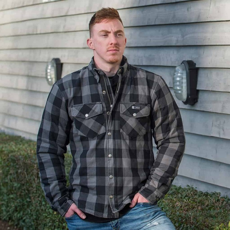 Merlin Axe Grey Check Shirt