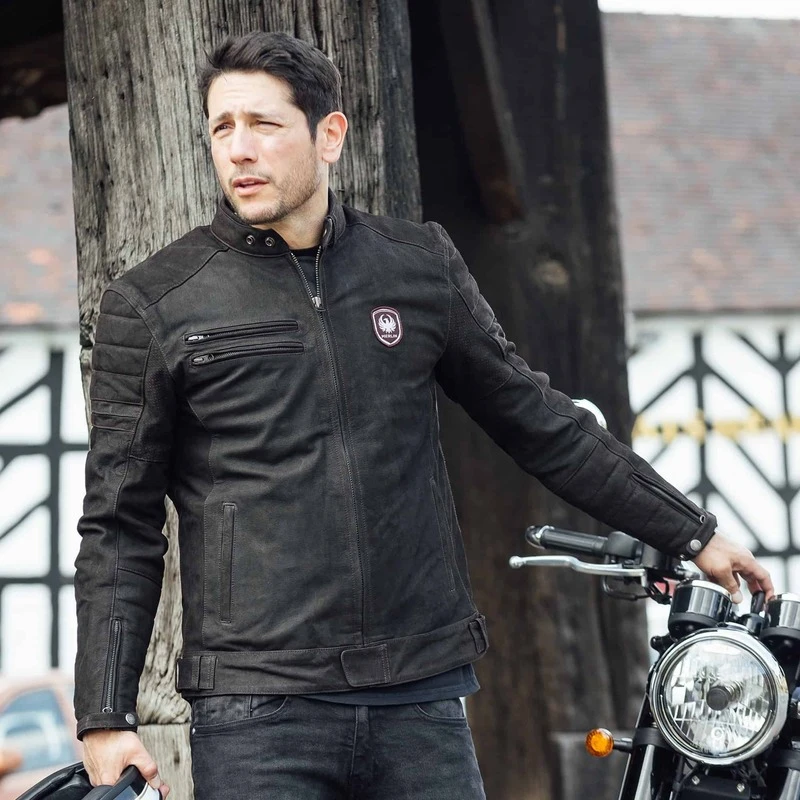 Merlin Alton II D3O Leather Black Jacket