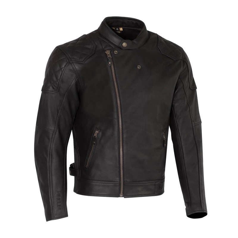 Merlin Chester Cafe D3O Leather Black Jacket