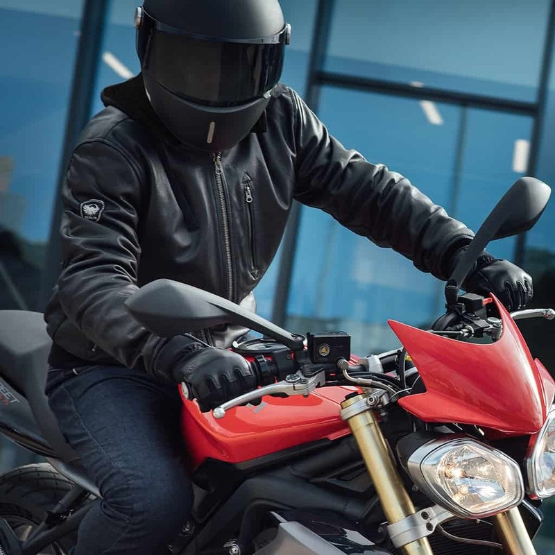 Merlin Trance Leather Black Jacket