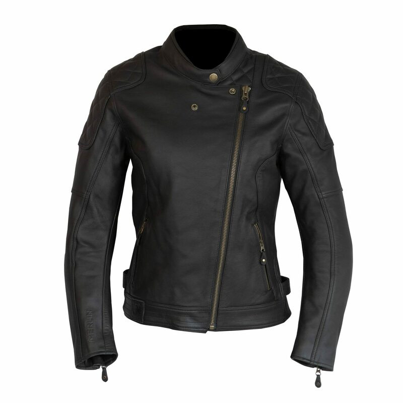 Merlin Bristol Ladies Cafe D3O Leather Black Jacket