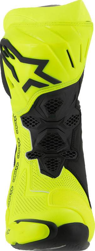 Alpinestars Supertech R Vented Fluorescent Yellow Black Boots